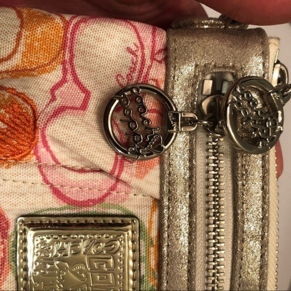 Coach poppy mini bag baguette multicolor Scribble - Picture 7 of 12